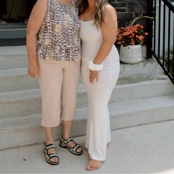 SKIMS SOFT LOUNGE LONG SLIP DRESS | MARBLE - Picture 6 of 6